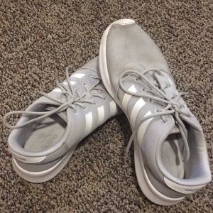 Grey adidas shoes